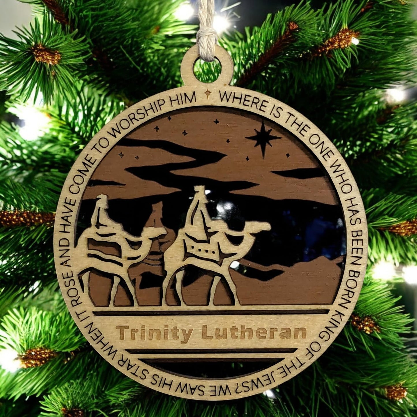 3.5" Wise Men Star Personalized Ornament