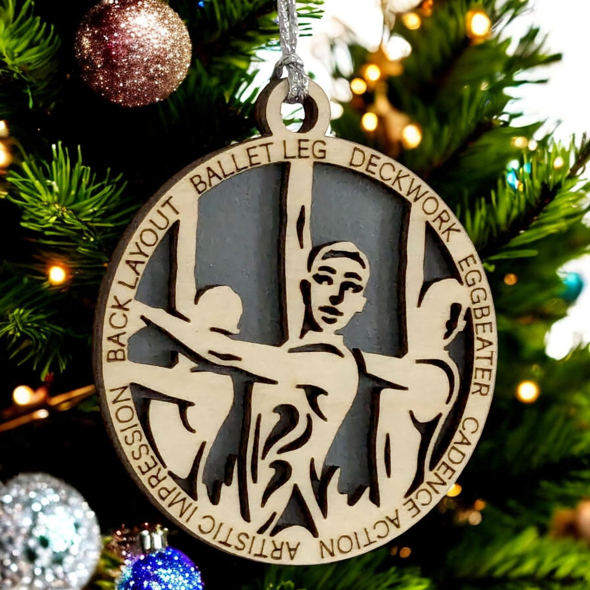 3" Female Synchro Swim Christmas Ornament