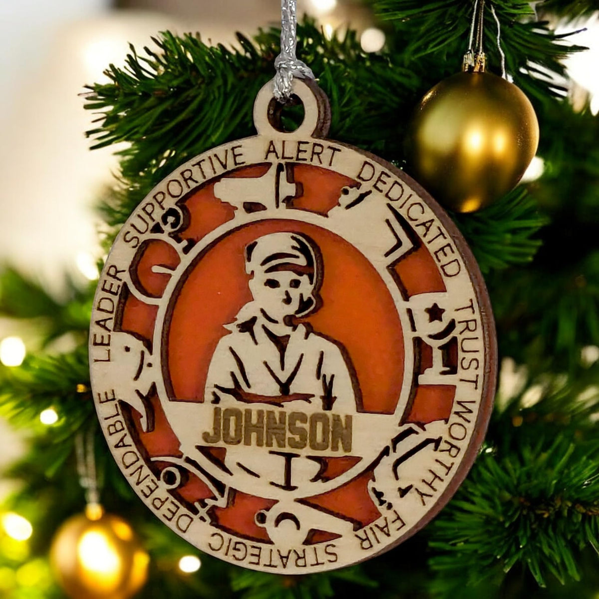 3" Personalized Coach Icons Ornament