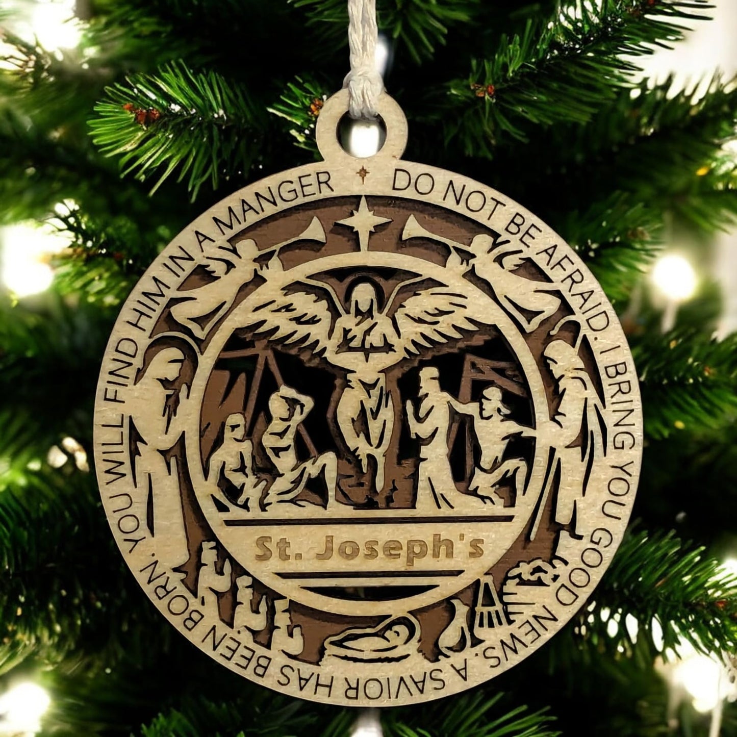 3.5" Shepherds Angel Custom Ornament