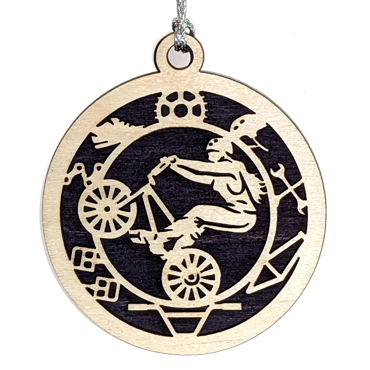 3" Female BMX Rider Gear Ornament