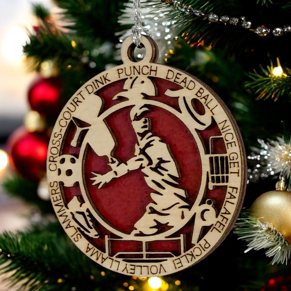 3" Male Pickleball Icon Ornament