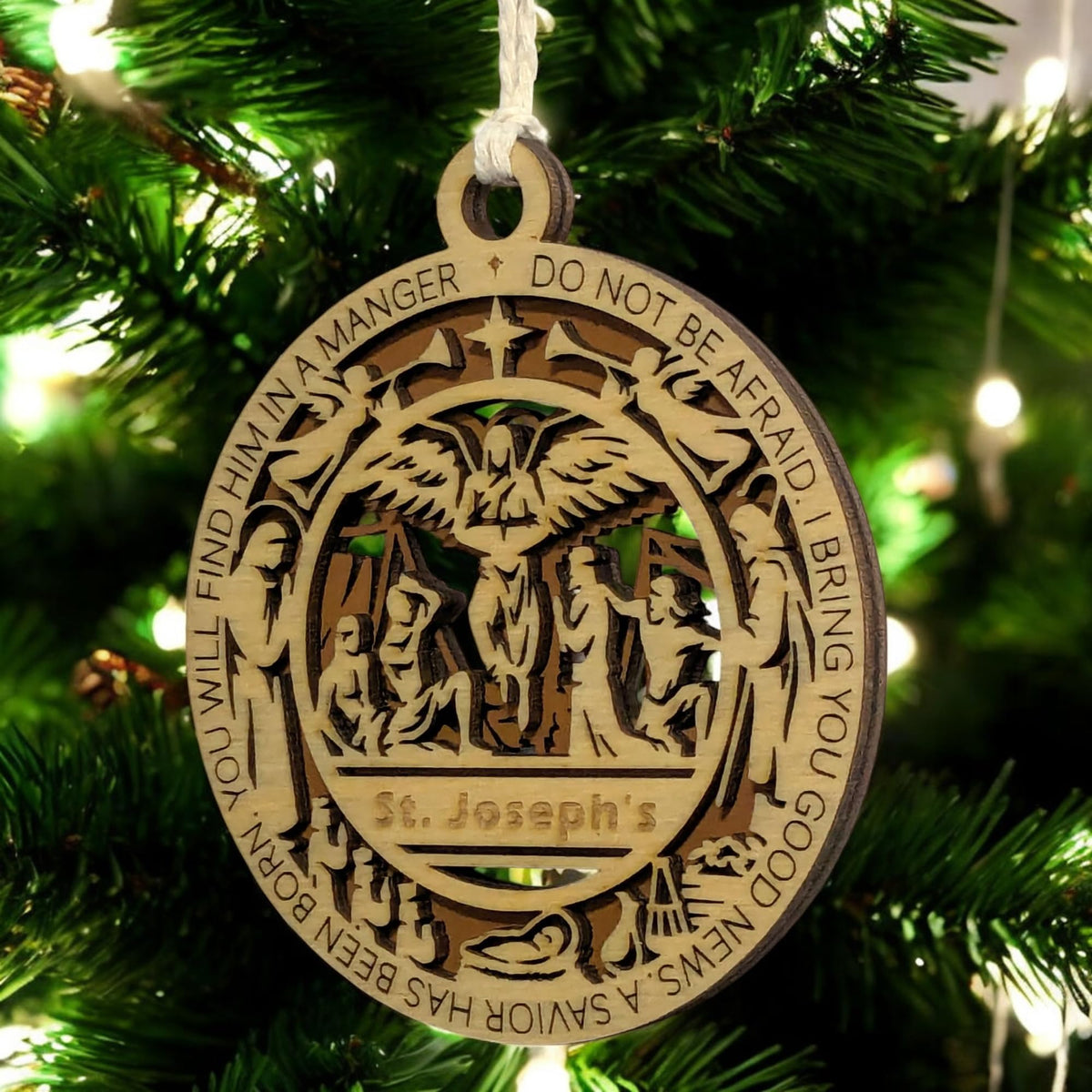 3.5" Shepherds Angel Custom Ornament