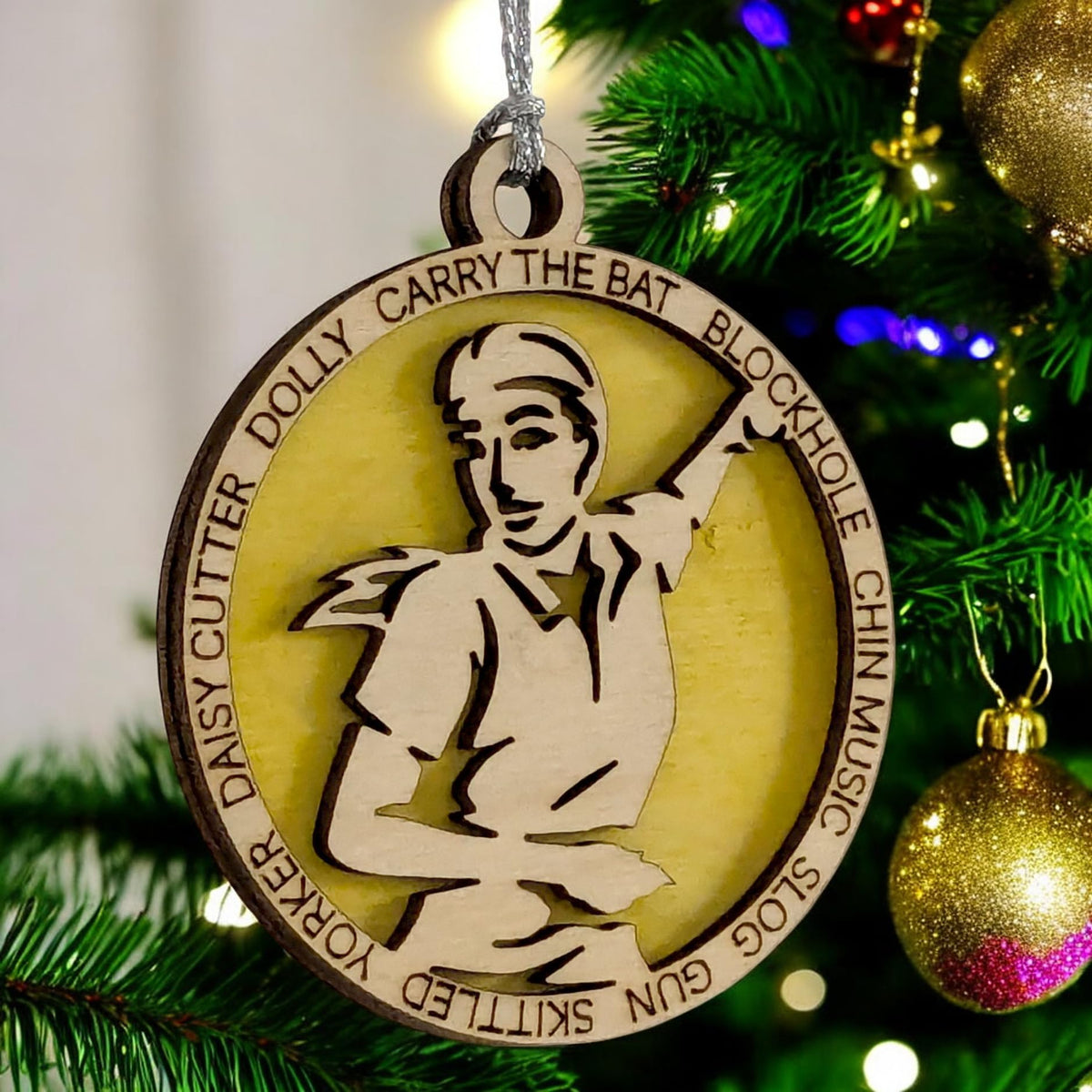 3" Female Cricket Bowler Ornament