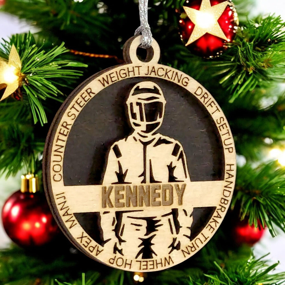 3" Personalized Racing Ornament / Car Charm