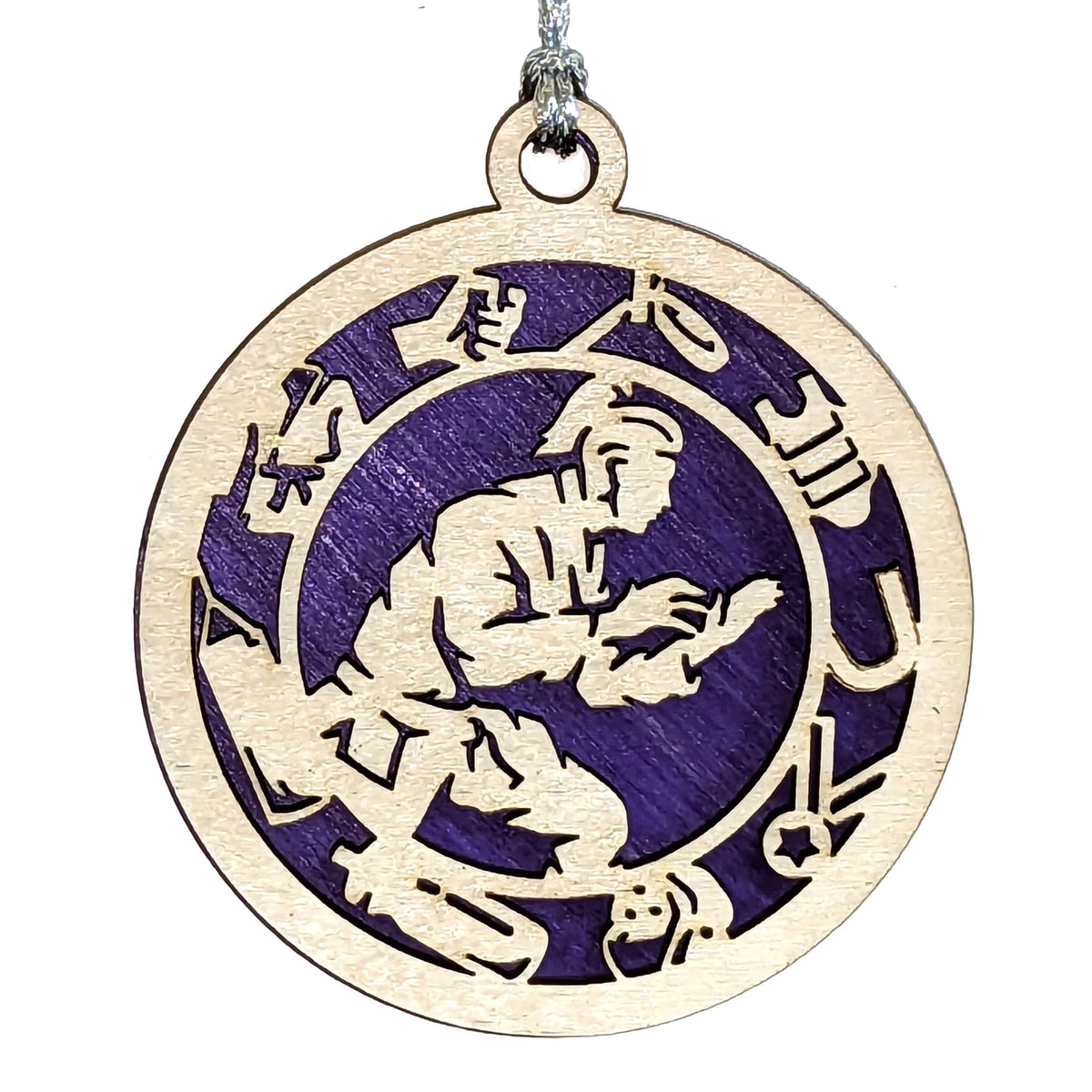3" Female Jiu Jitsu Icon Border Ornament