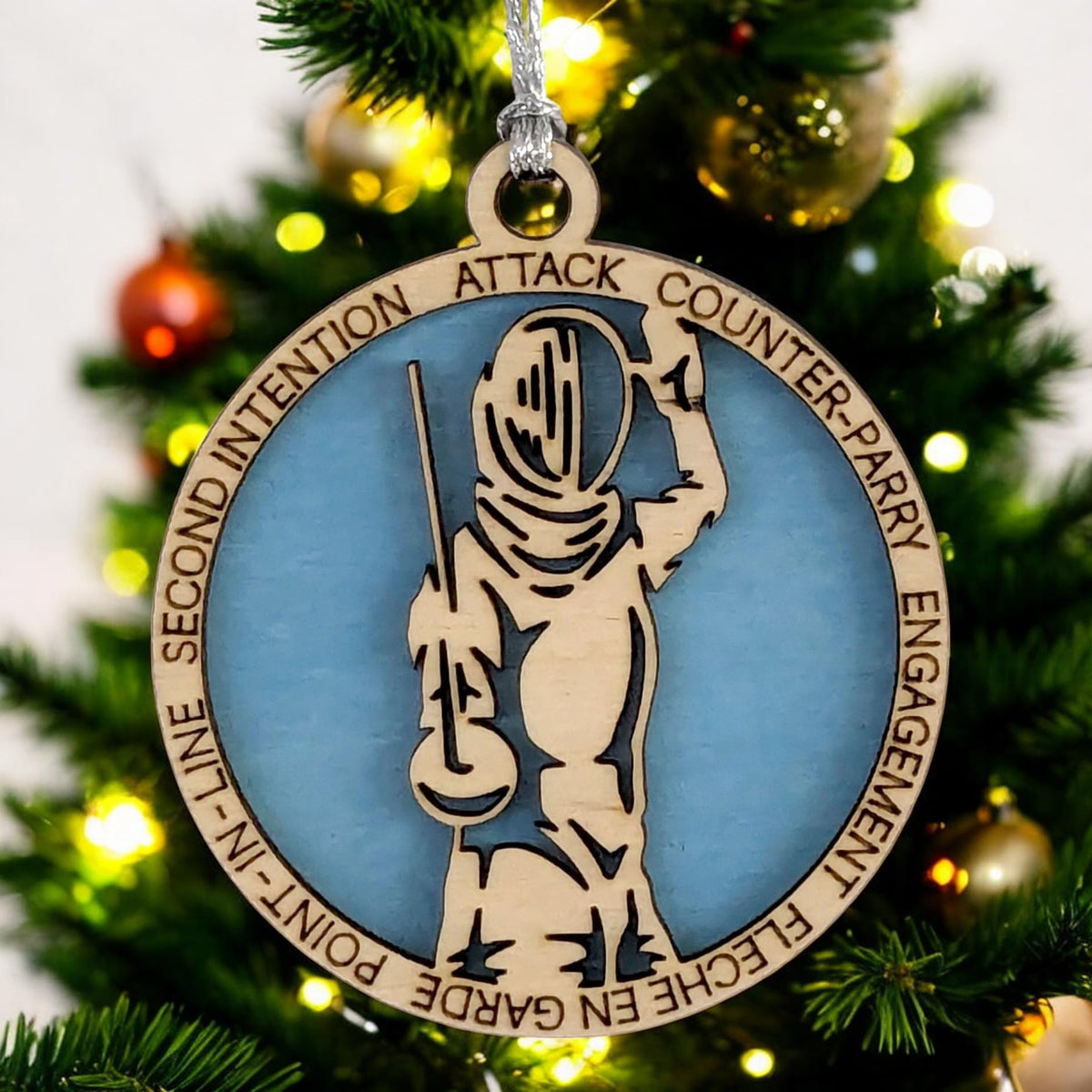 3" Female Fencing Ornament