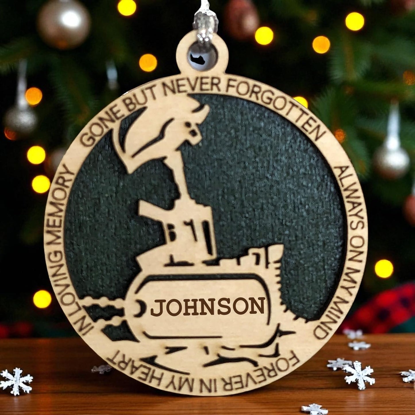 3" Army Battlefield Cross Ornament, Custom Tag