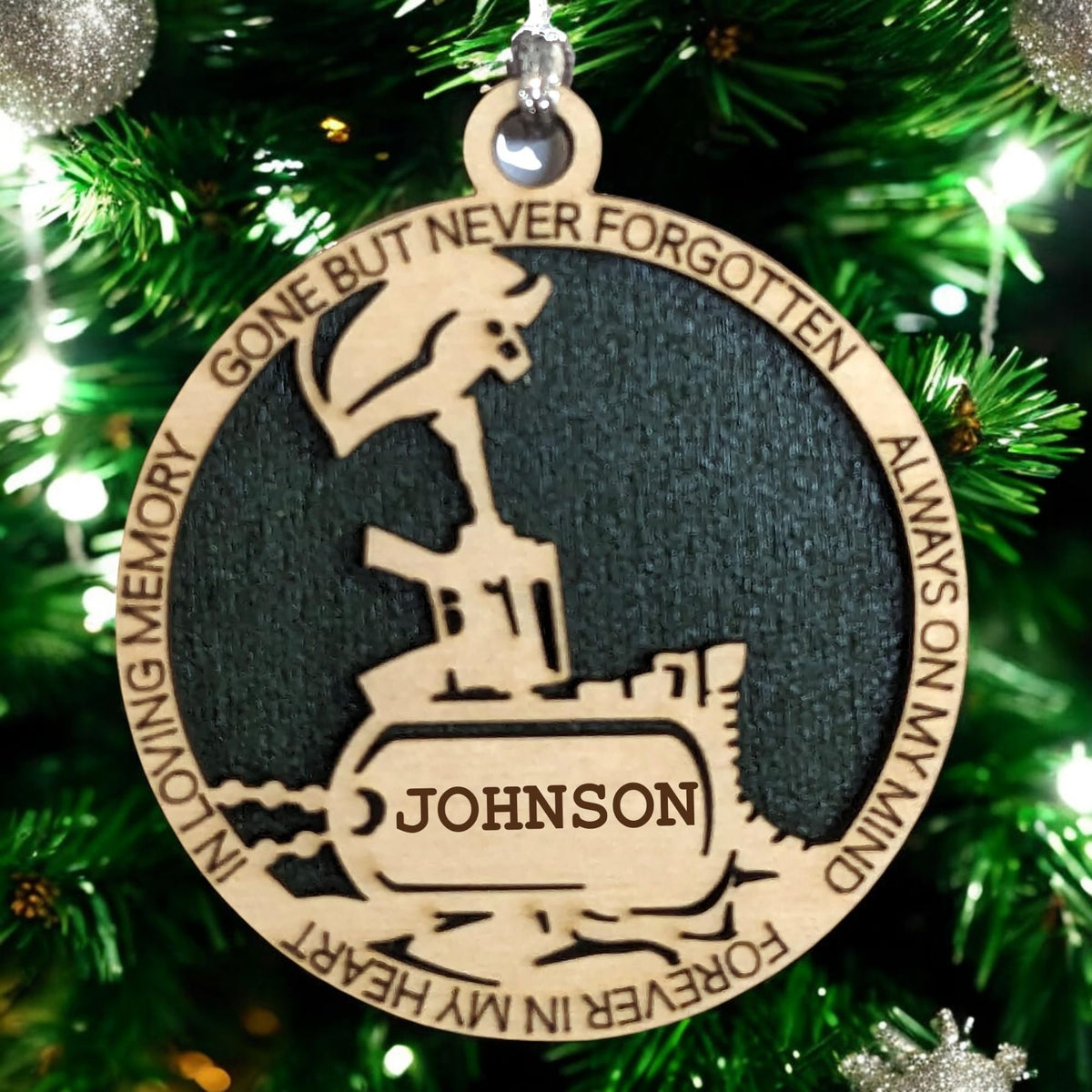 3" Army Battlefield Cross Ornament, Custom Tag