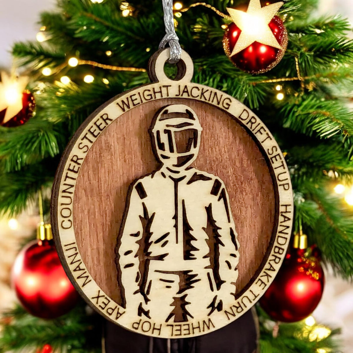 3" Race Car Driver Ornament / Car Charm