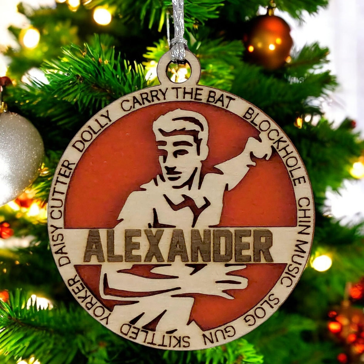 3" Personalized Male Cricket Ornament