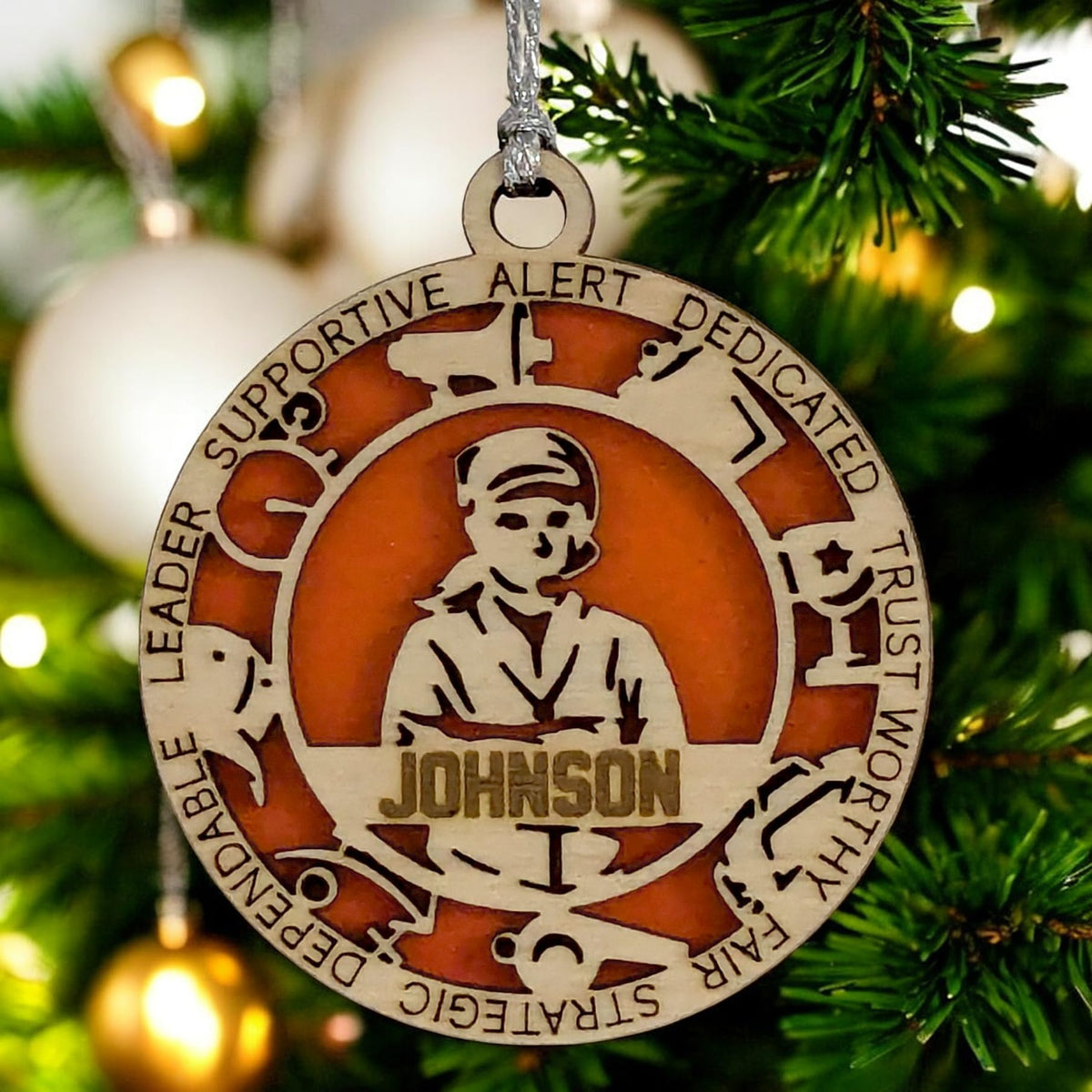 3" Personalized Coach Icons Ornament
