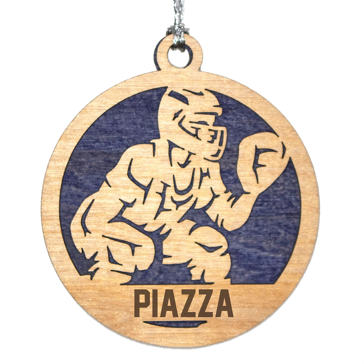 Handmade 3" Custom Name Male Baseball Catcher Ornament