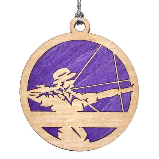 Handmade 3" Custom Name Female Archer Ornament