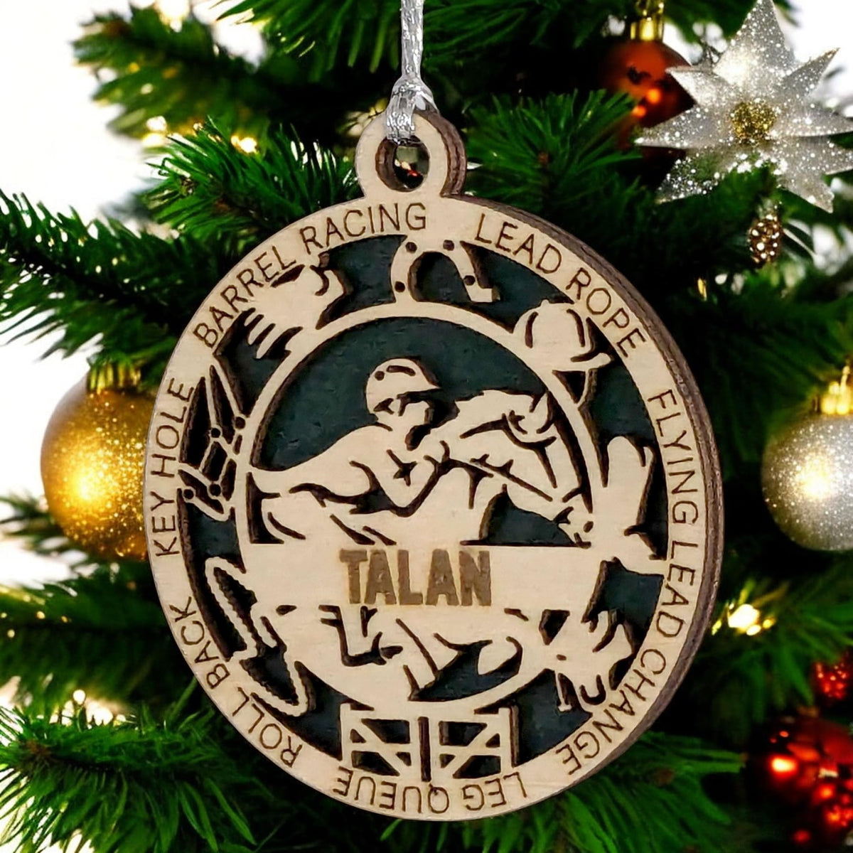 Custom 3" Male Equestrian Icons Ornament