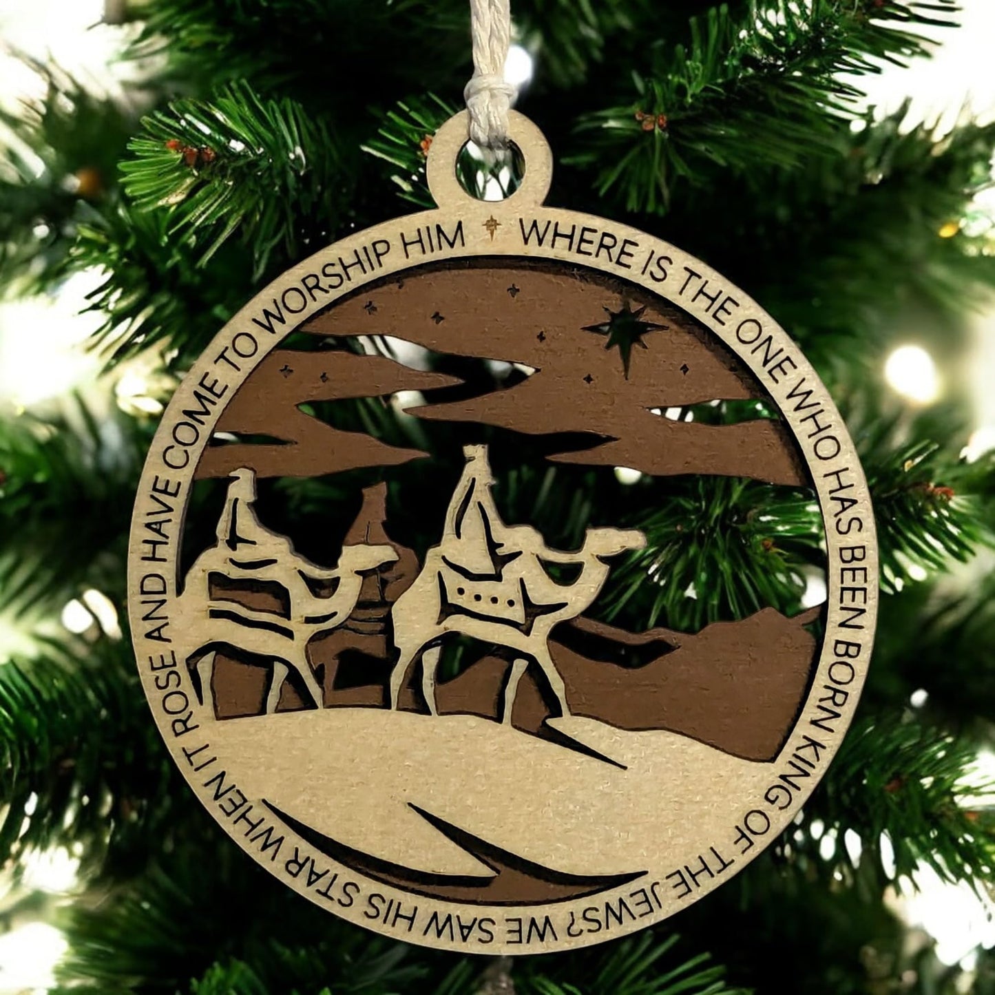 3.5" Wise Men Star Christmas Ornament
