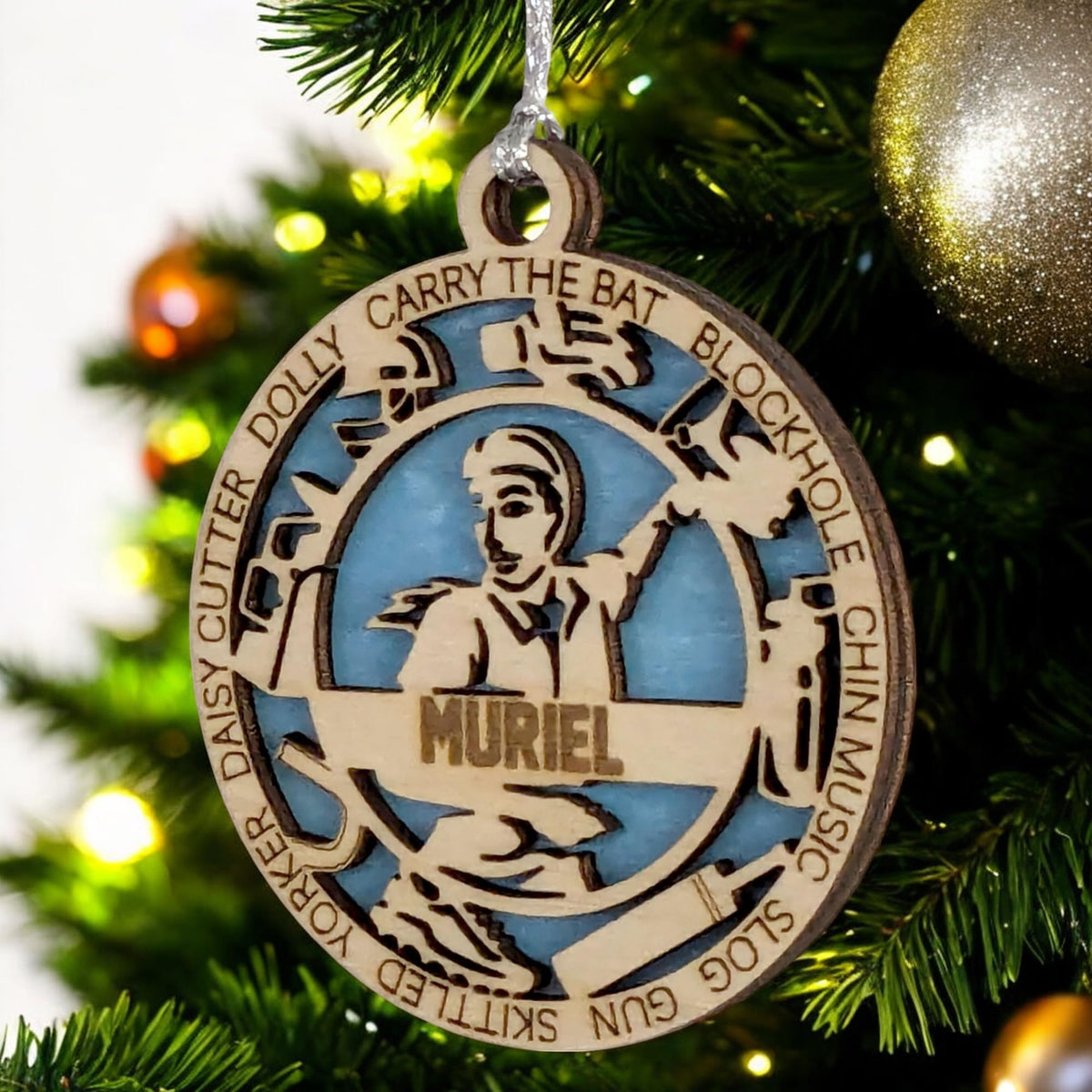 3" Personalized Cricket Icons Ornament