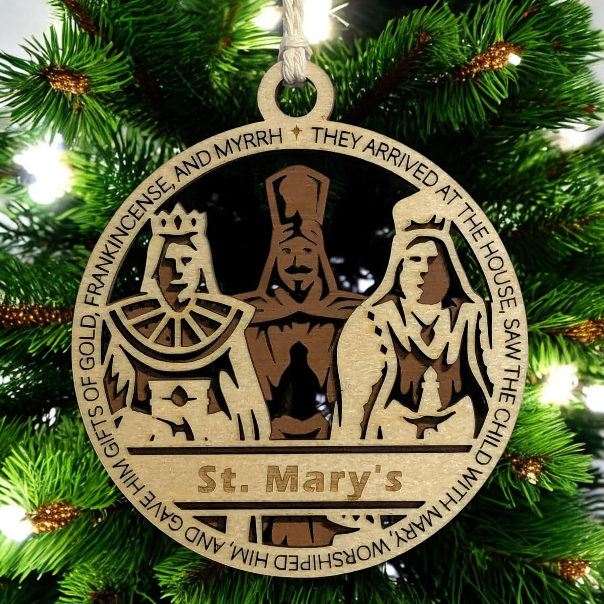 3.5" Wise Men Gifts Personalized Ornament