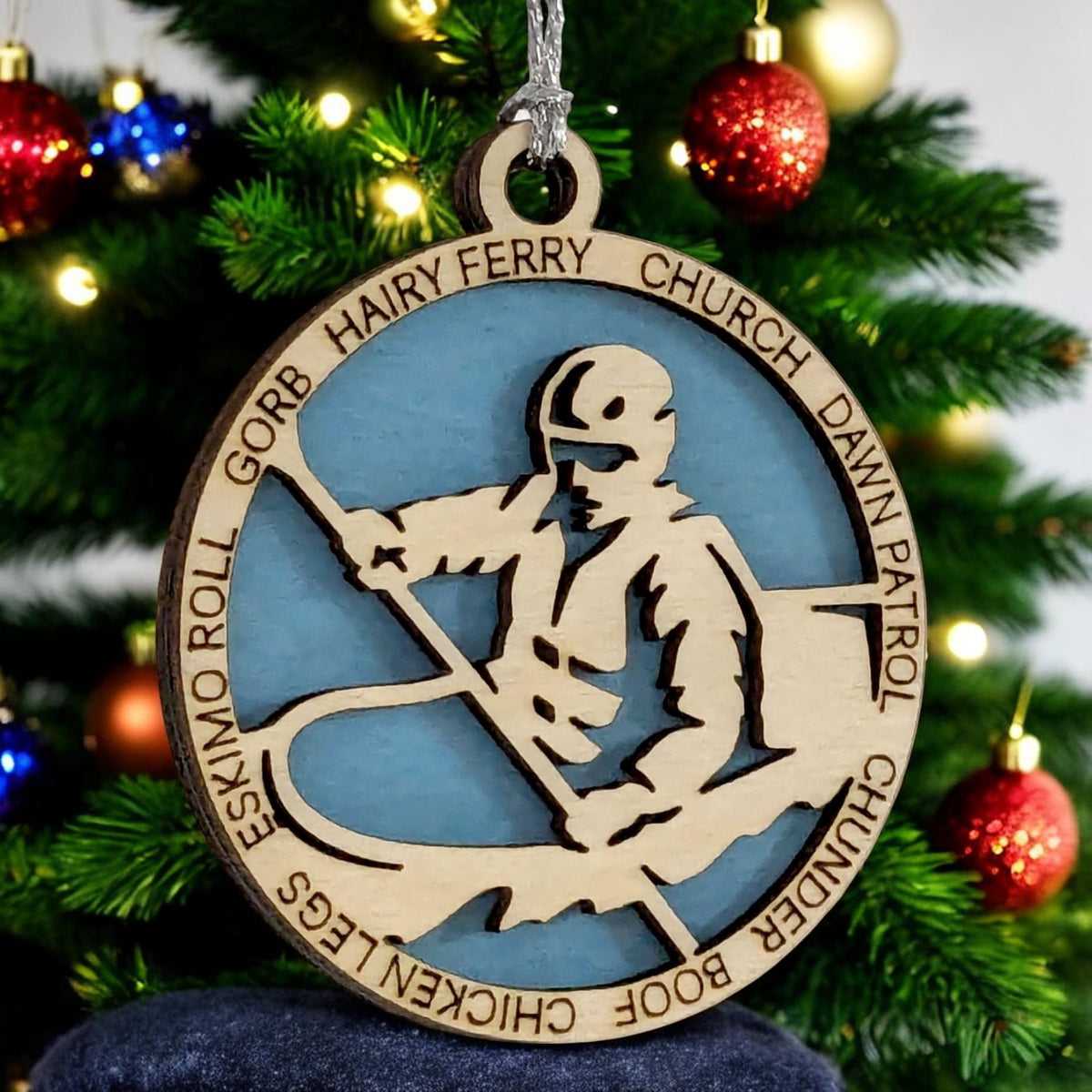 3" Male Kayaking Ornament