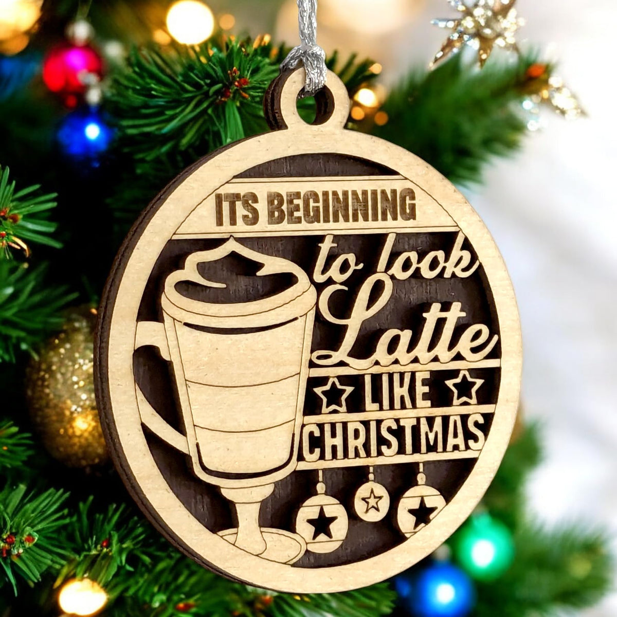 It's Beginning to Look a Latte Ornament, 3in