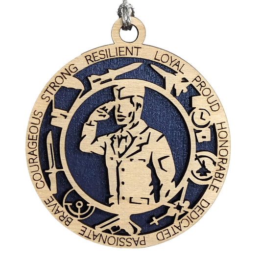 3" Male Airman Icons, Dress Uniform