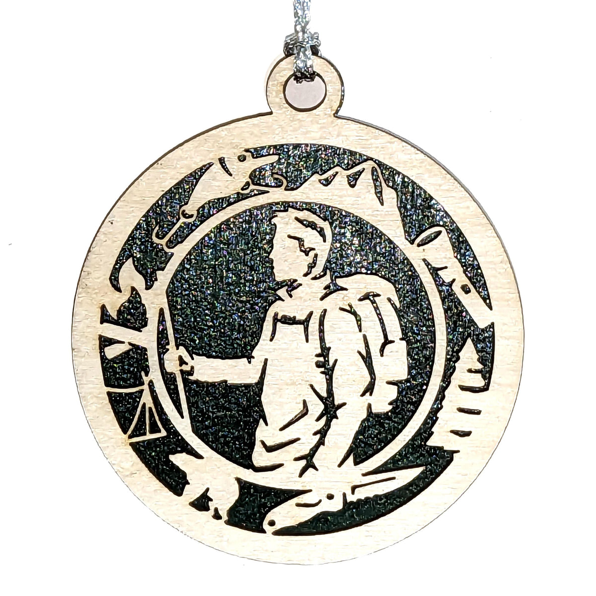 3" Male Hiker Gear Ornament