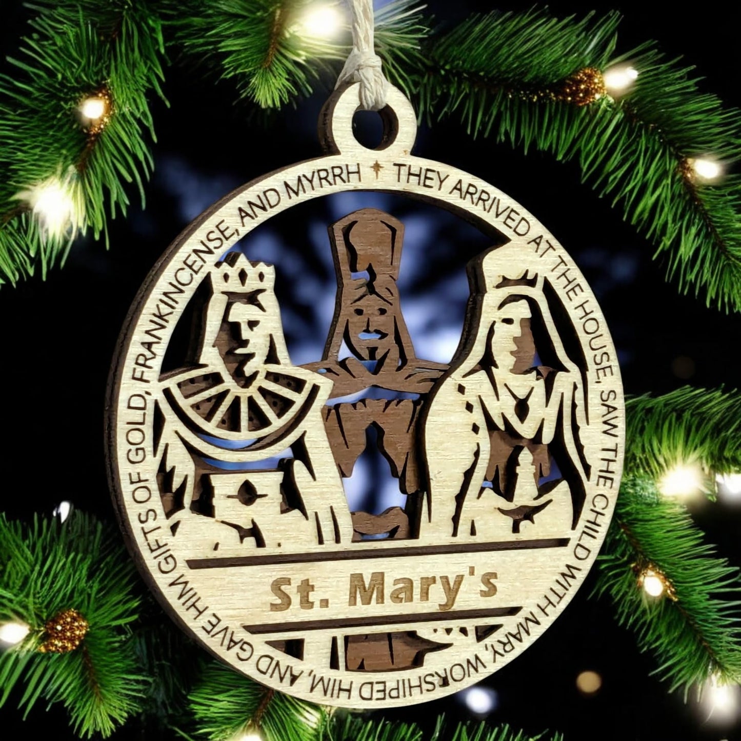 3.5" Wise Men Gifts Personalized Ornament