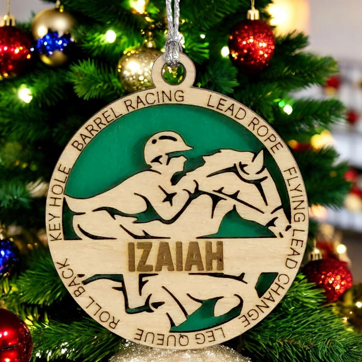 Custom 3" Male Equestrian Ornament