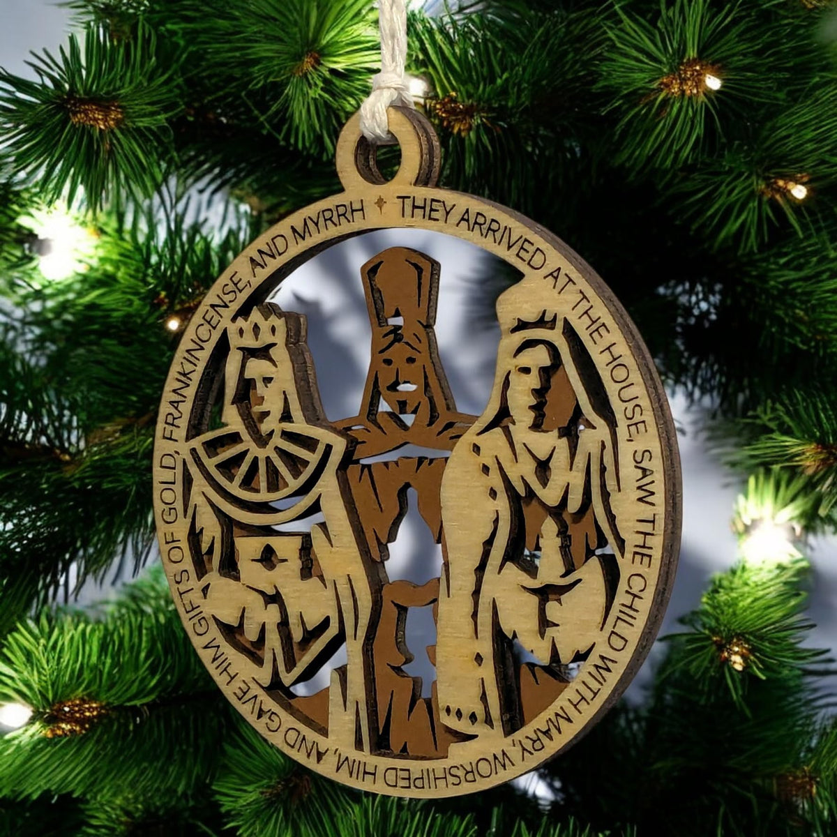 3.5" Wise Men Gifts Christmas Ornament