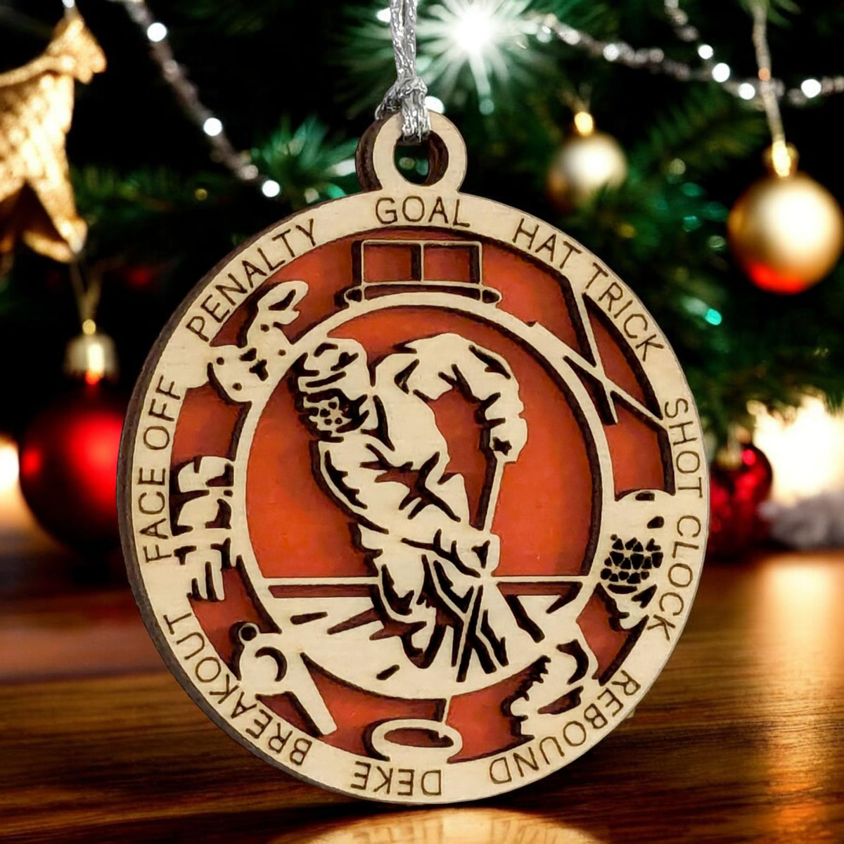 3" Male Ringette Icon Ornament