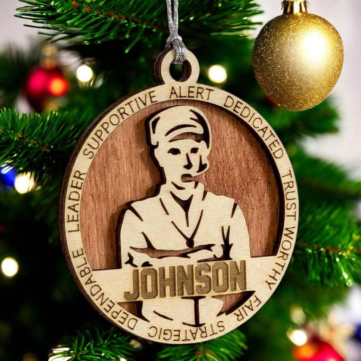 3" Personalized Male Coach Ornament