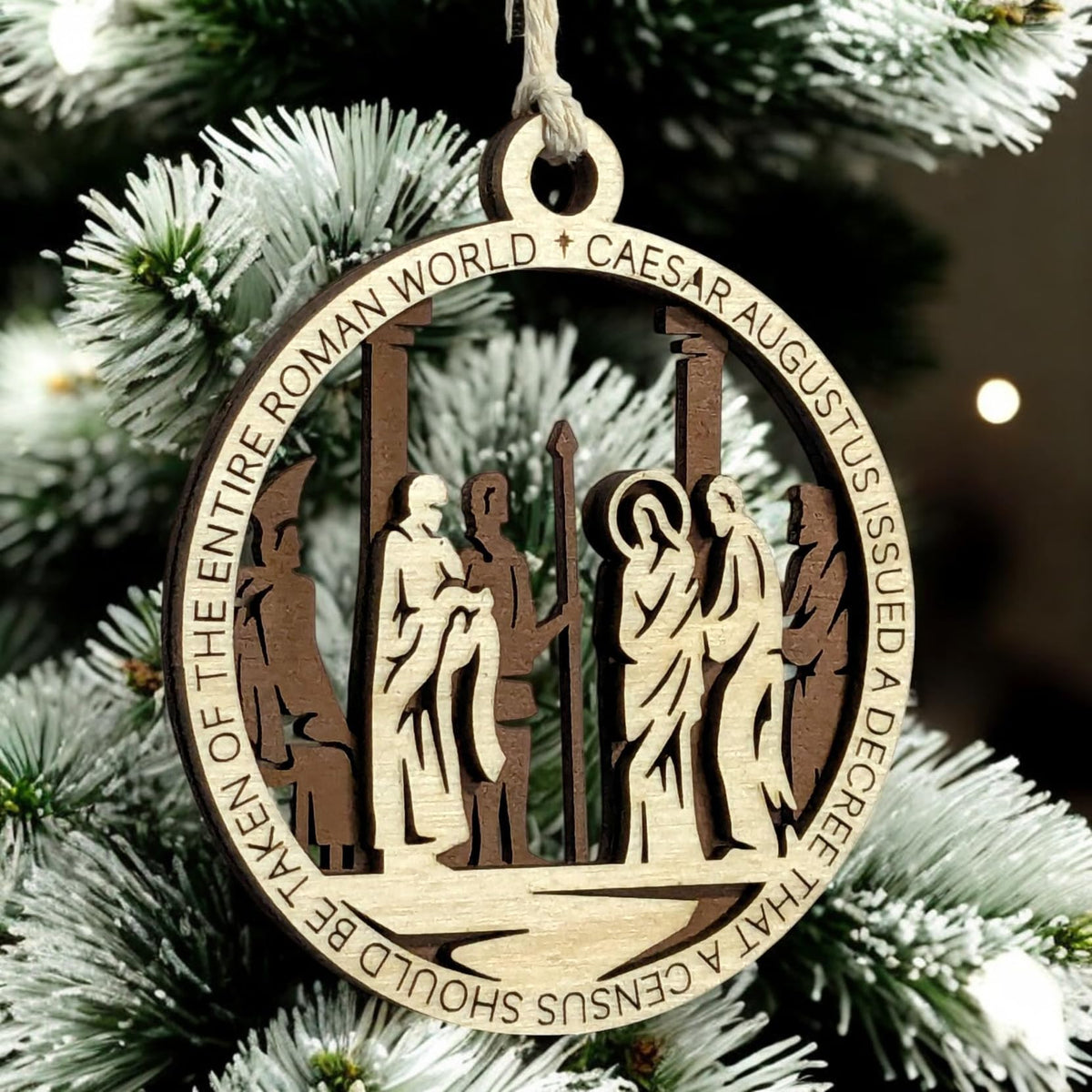 3.5" Caesar's Decree Christmas Ornament