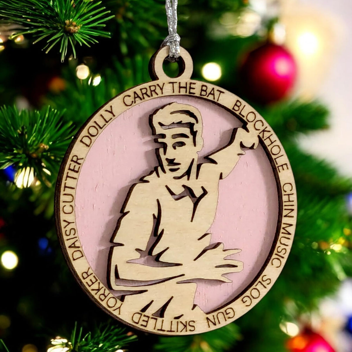 3" Male Cricket Bowler Ornament