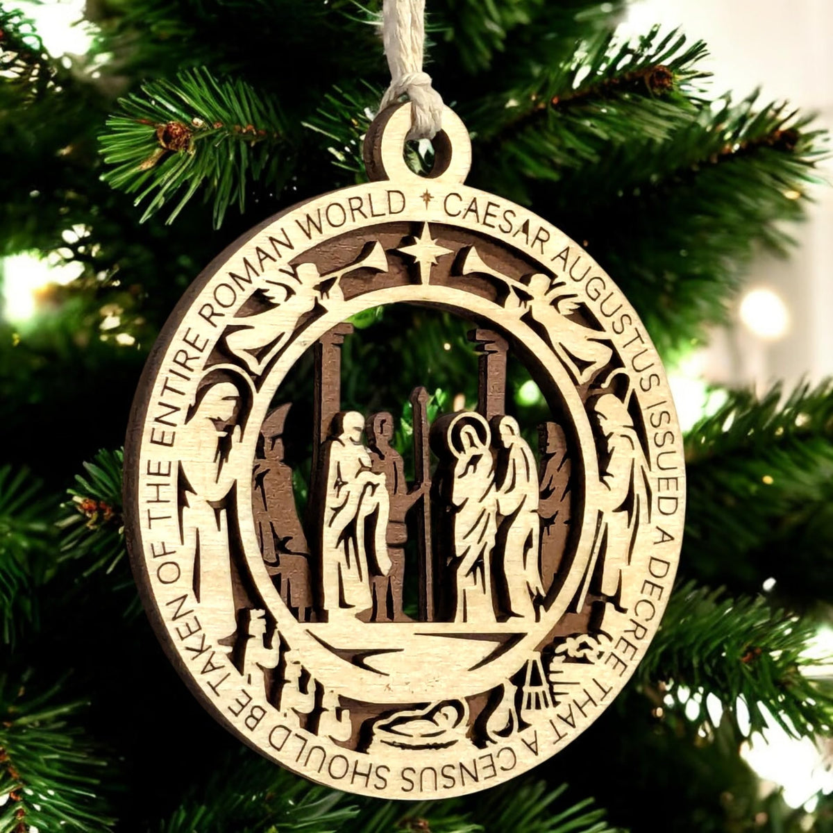 3.5" Angel-Framed Christmas Story Set