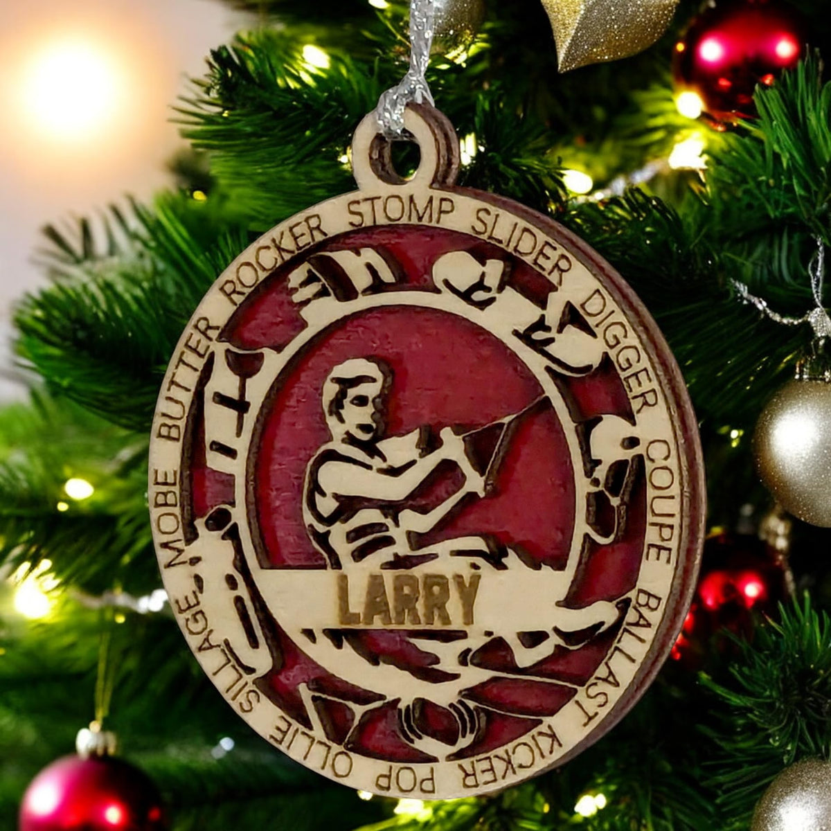 Handmade 3" Custom Female Wakeboarding Gear Ornament