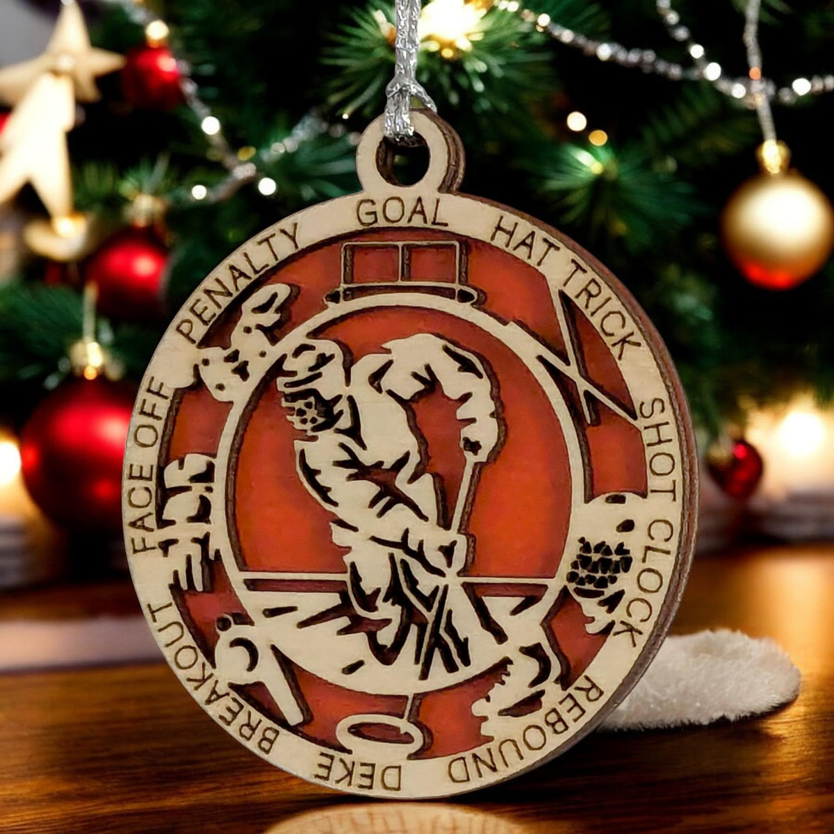 3" Male Ringette Icon Ornament