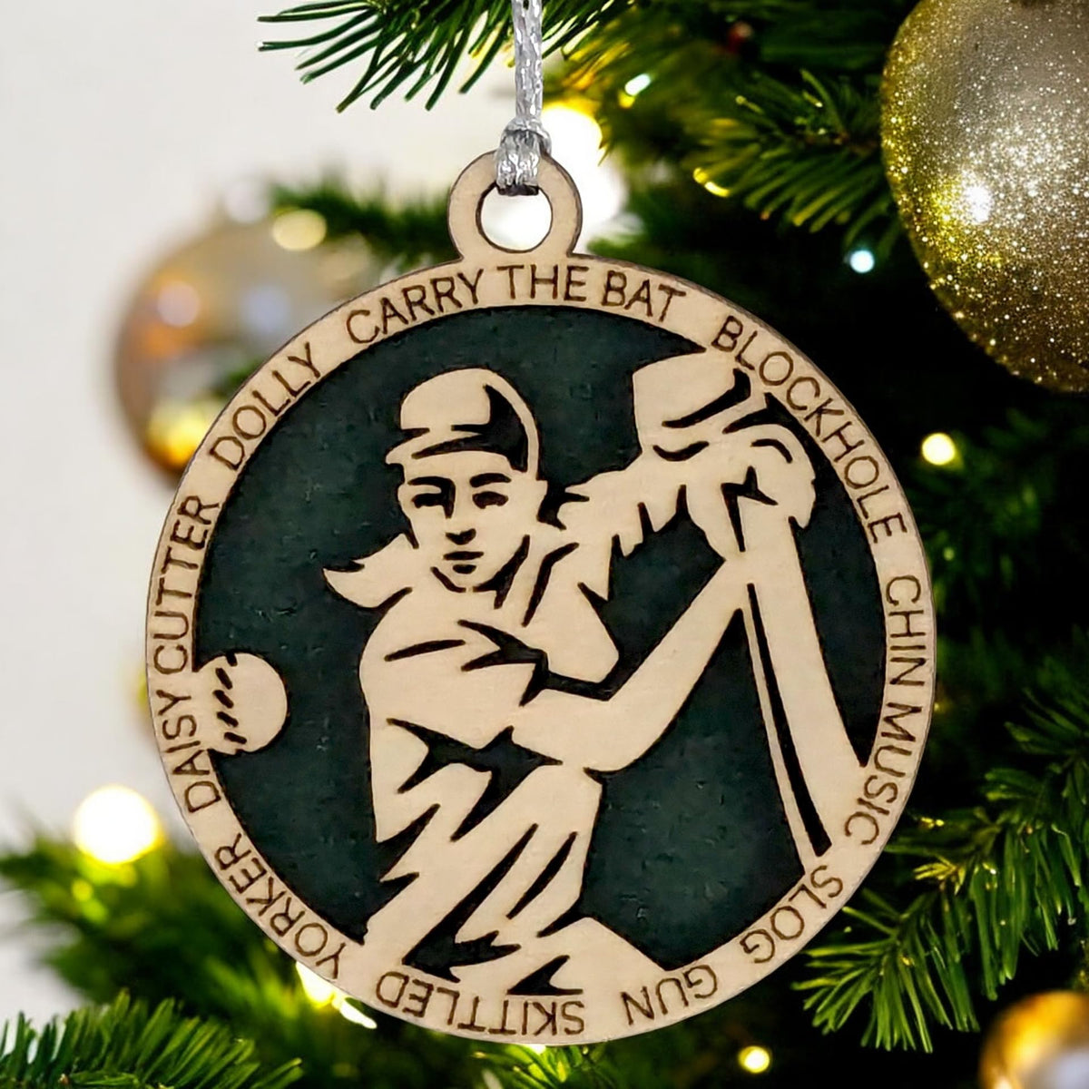 3" Female Cricket Batter Ornament