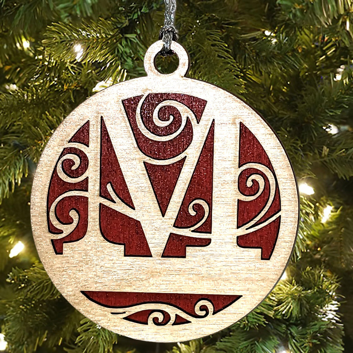 3" Monogram Letter Ornament - Custom Text