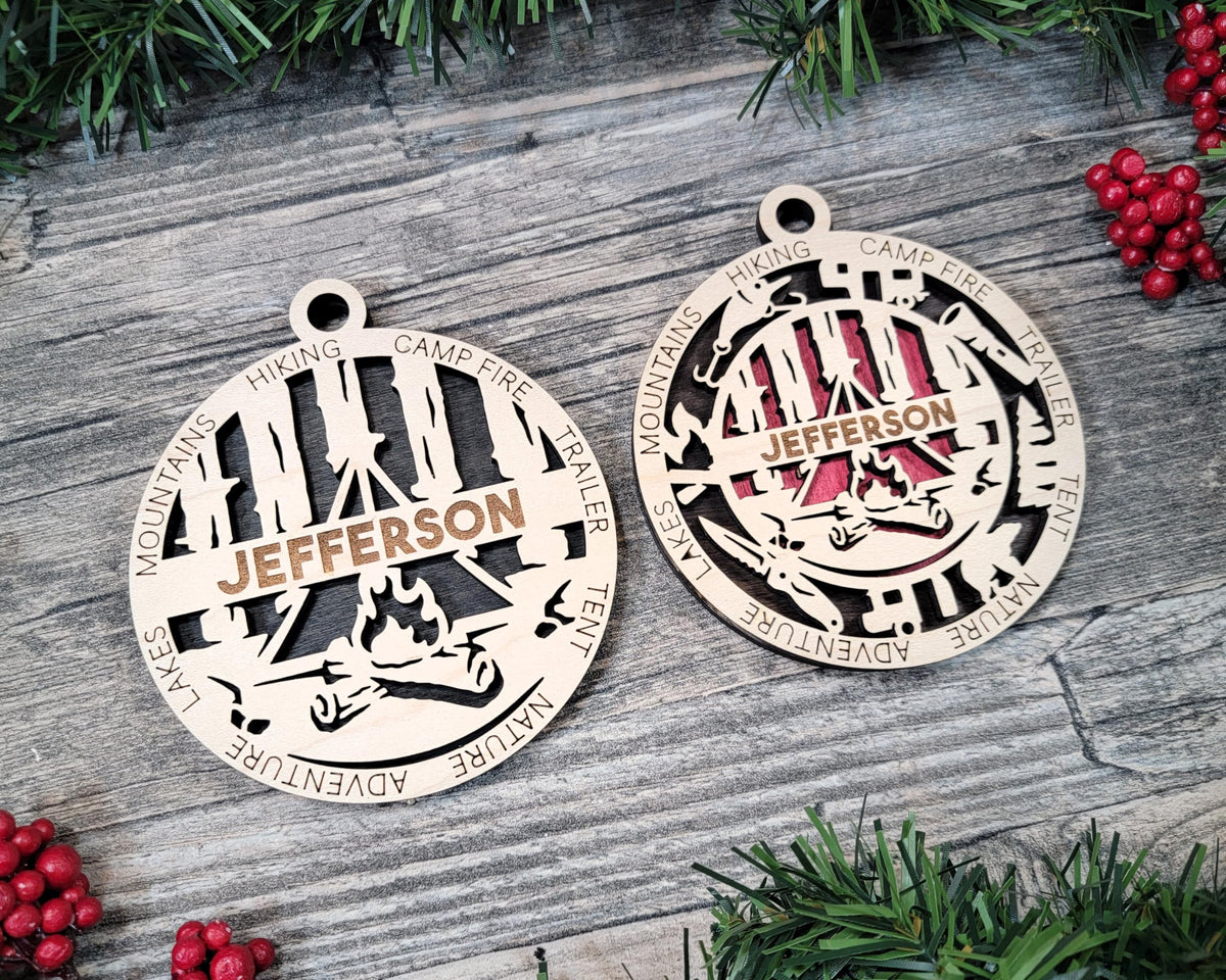 3" Camping Gear Ornament