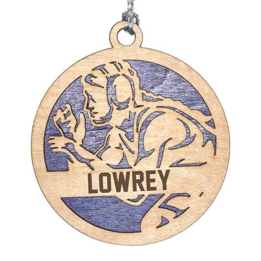 Handmade 3" Custom Name Female Wrestler Ornament