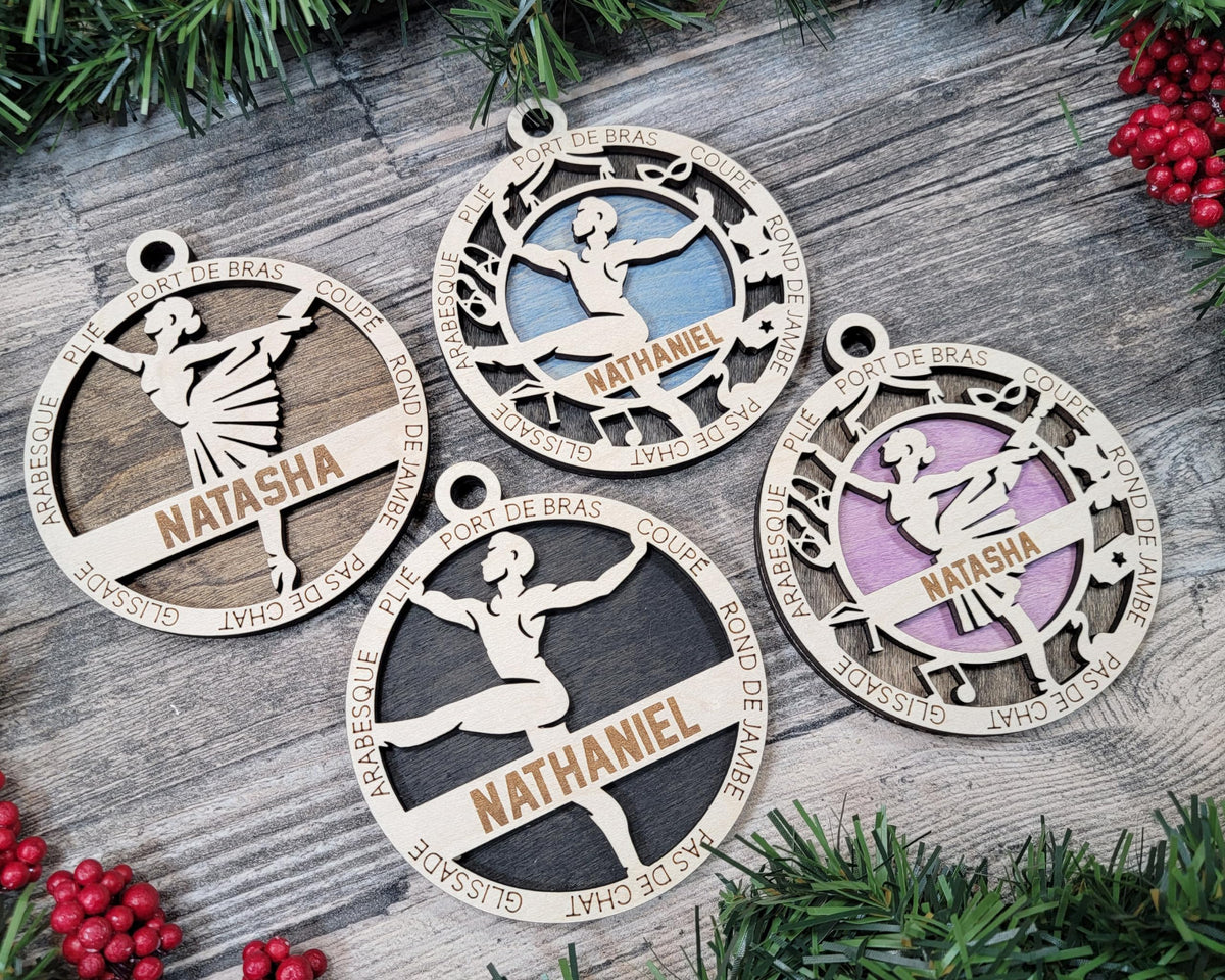 3" Male Ballet Dancer Ornament