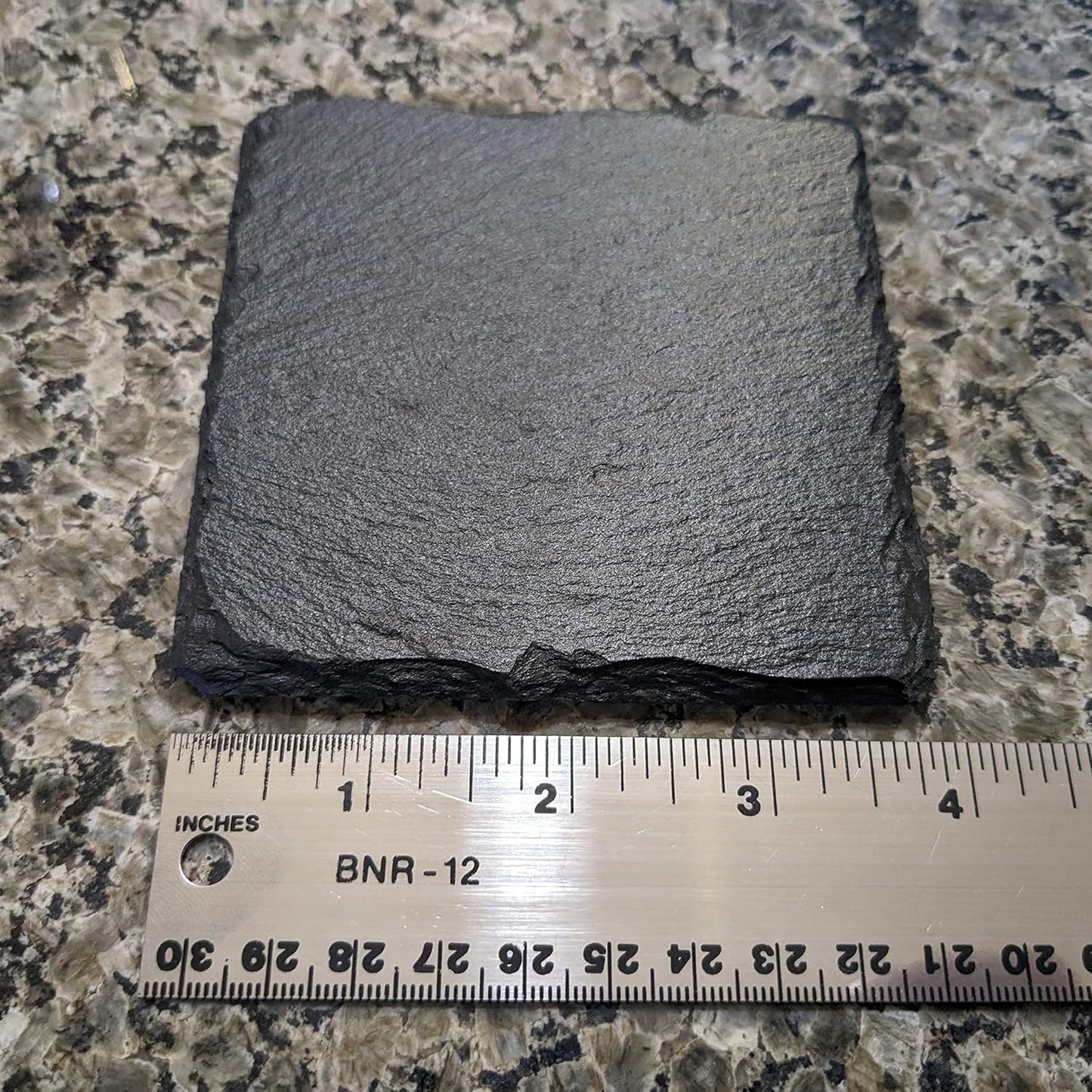 Classic Suzuki Jimny 2 Car Design Rustic Gray Slate Coasters Set of 4 - Laser Etched, Perfect for Holidays, Birthdays &amp; Housewarming Gifts - Round or Square with Natural Chipped Edge &amp; Rubber Feet