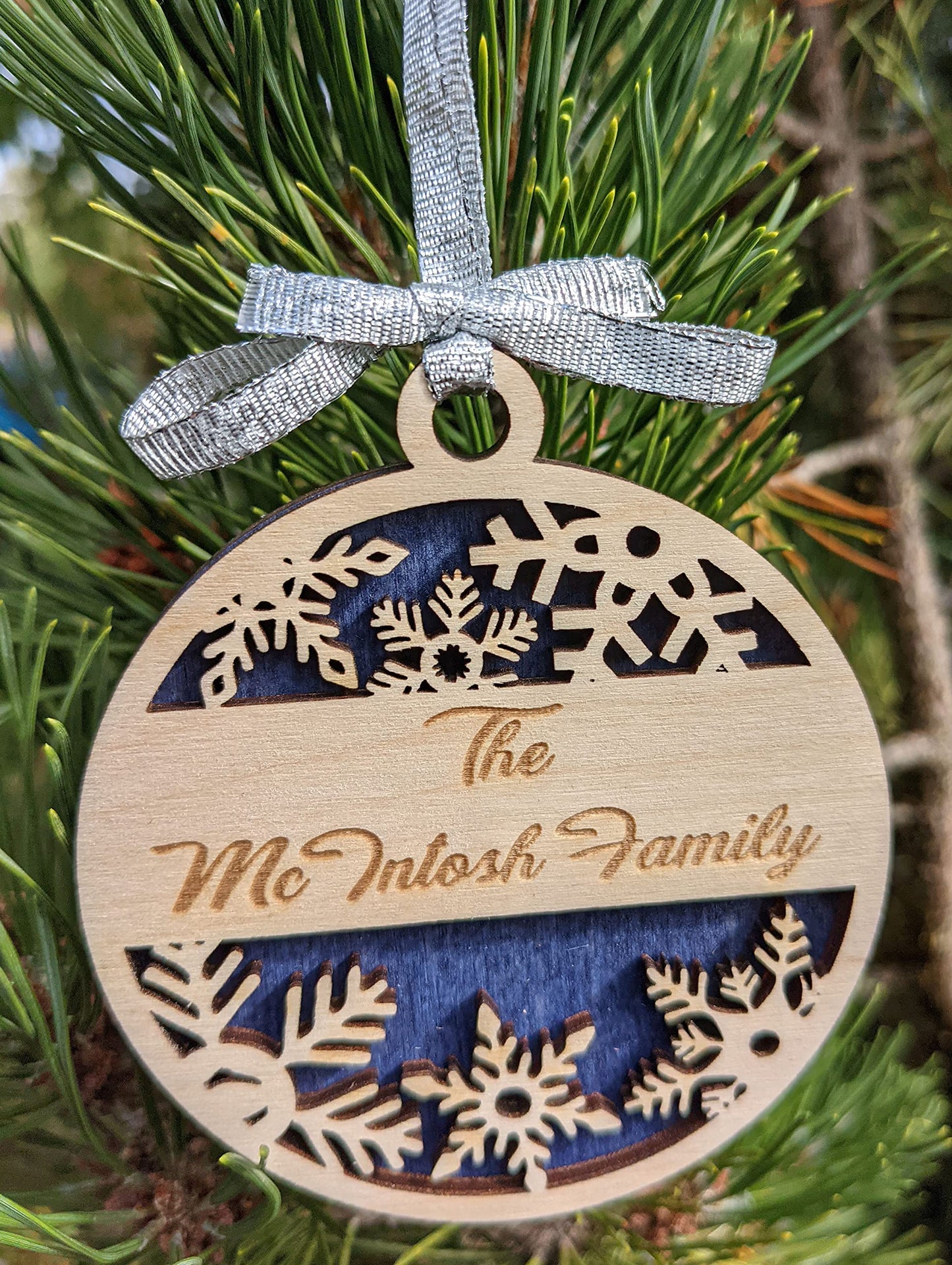 3" Snowflake Ornament - Custom Text