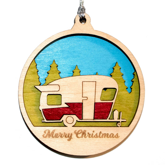 3" Retro Camper Christmas Ornament