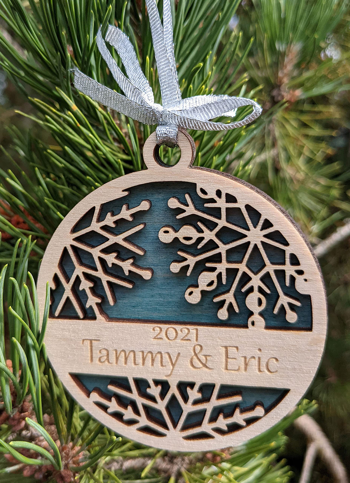 3" Twin Snowflake Ornament