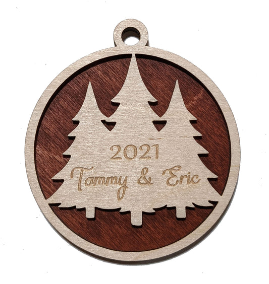 3" Pine Tree Ornament