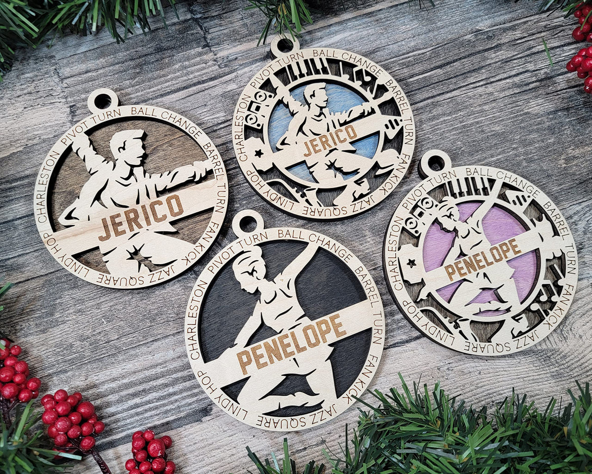 3" Female Jazz Dancer Ornament