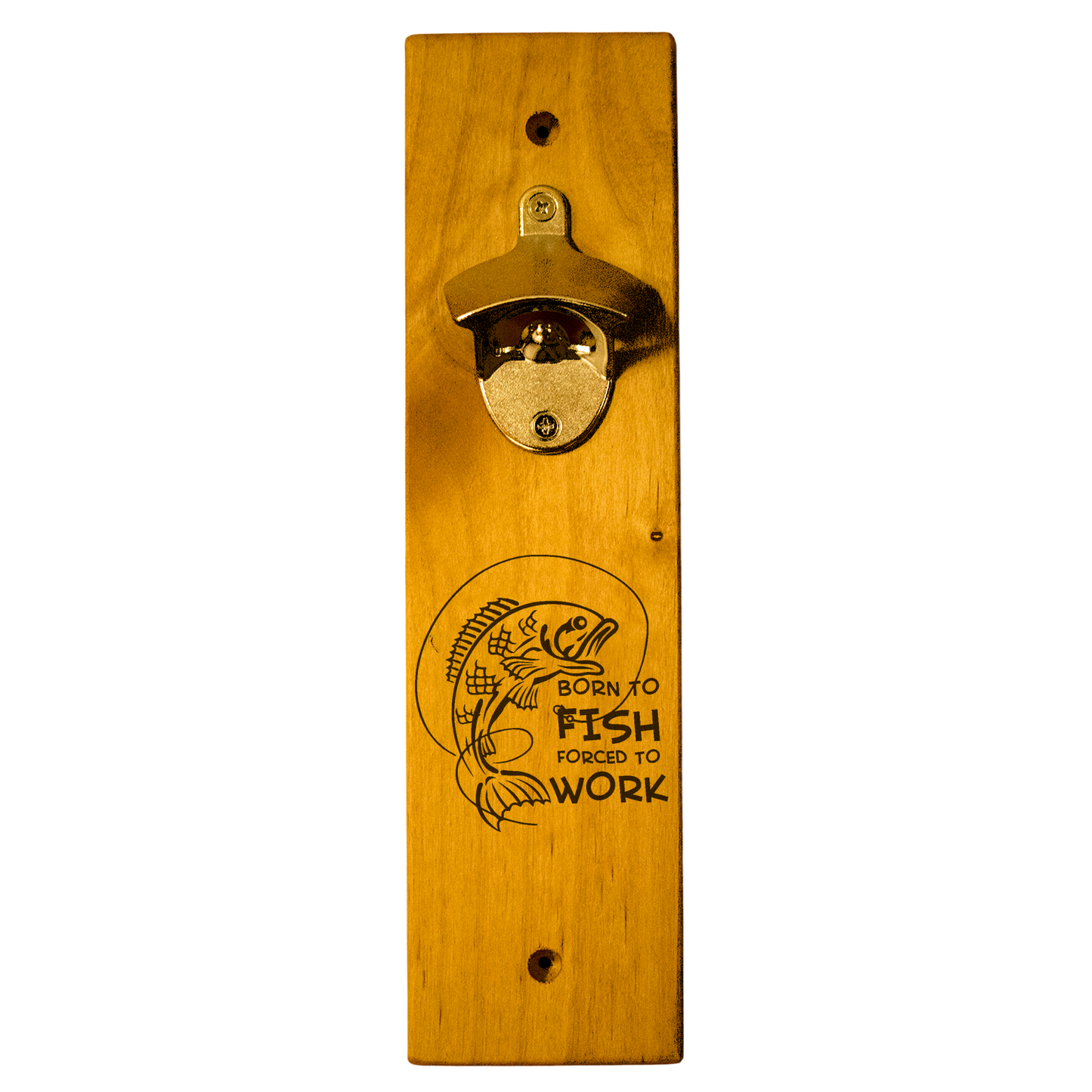 Born To Fish Wall Mount Bottle Opener