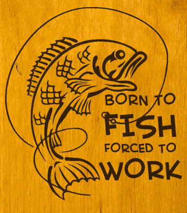 Born To Fish Wall Mount Bottle Opener