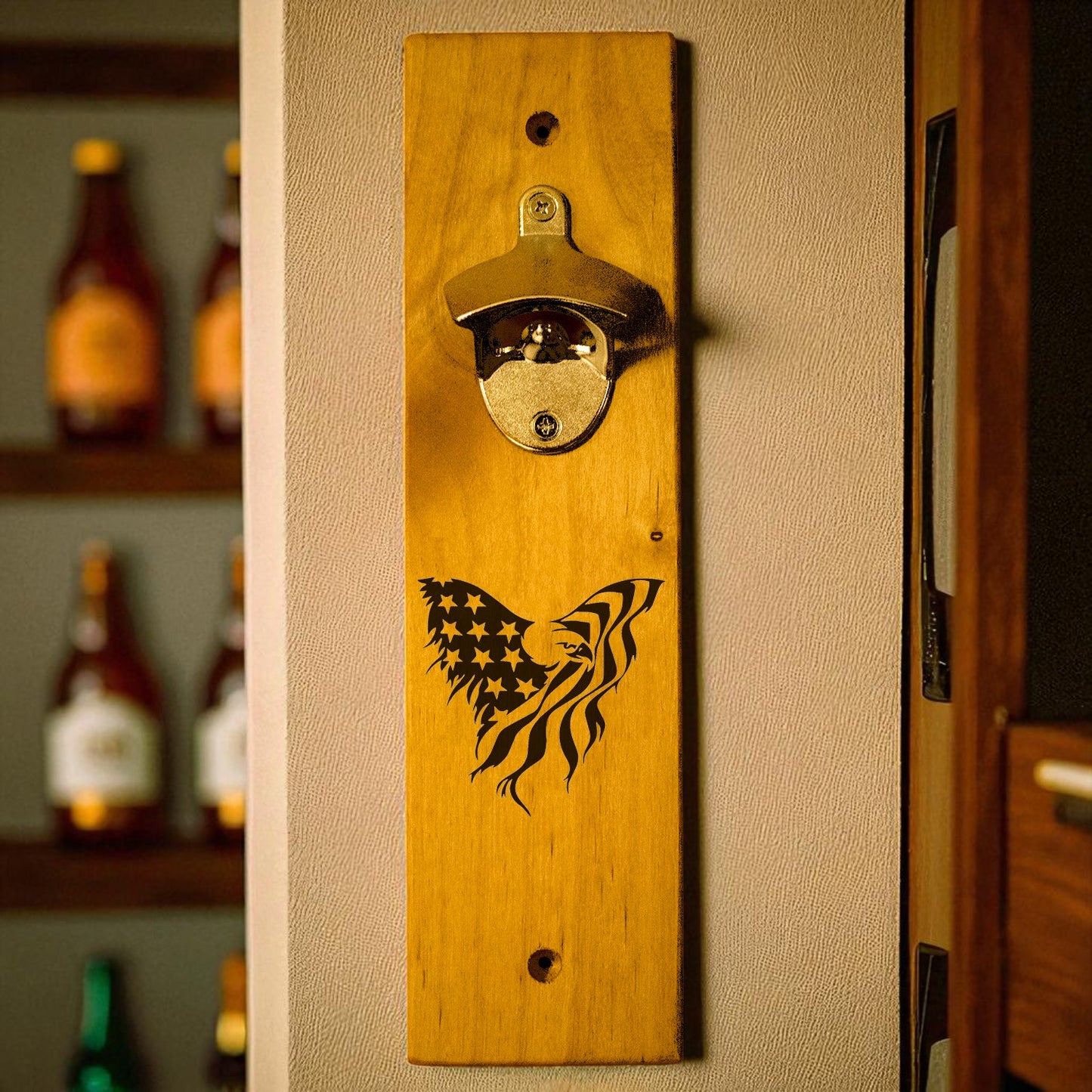 Eagle Wall Mount Bottle Opener